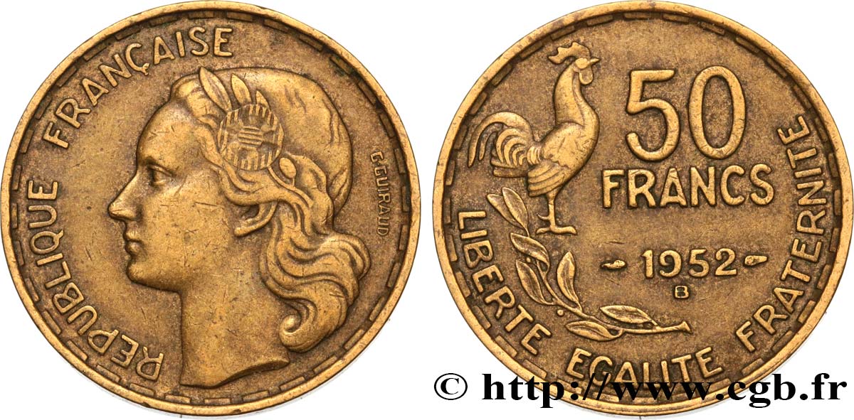 50 francs Guiraud 1952 Beaumont-le-Roger F.425/9 S35 