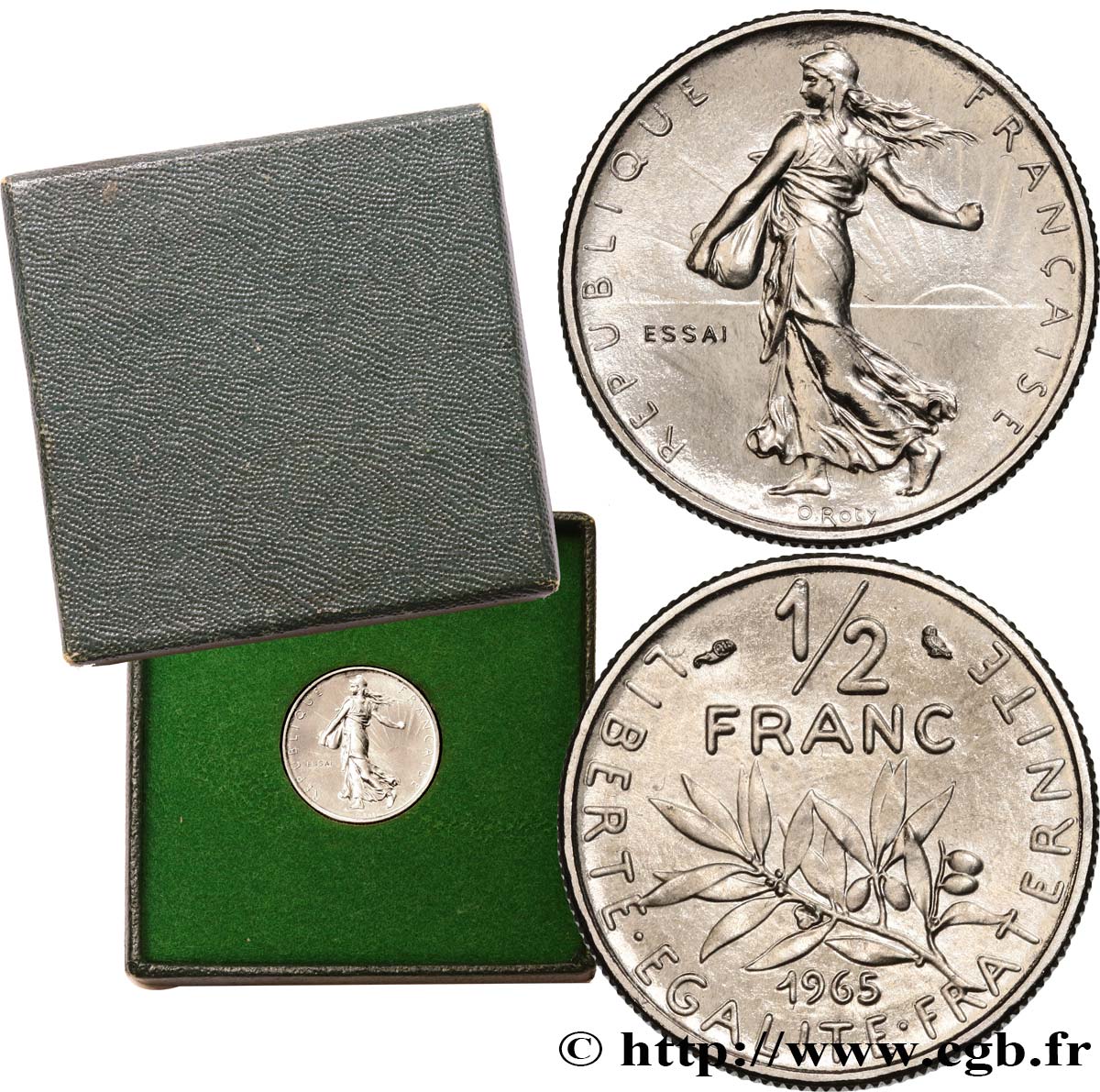 Essai du 1/2 franc Semeuse 1965 Paris F.198/2 MS 
