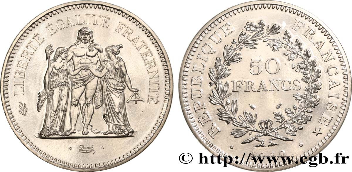 50 francs Hercule 1980  F.427/8 MS 