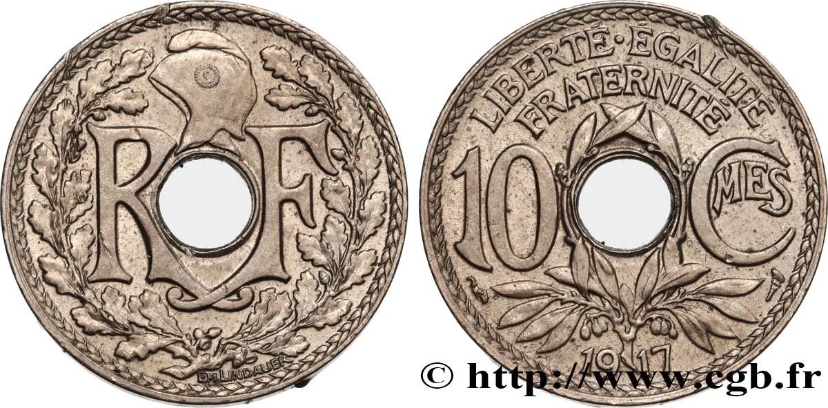 10 centimes Lindauer 1917  F.138/1 EBC 