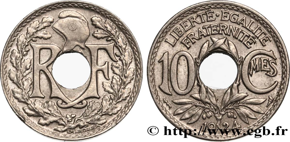 10 centimes Lindauer 1924 Poissy F.138/11 EBC58 