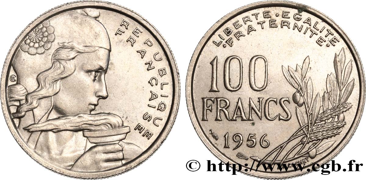 100 francs Cochet 1956  F.450/8 AU55 