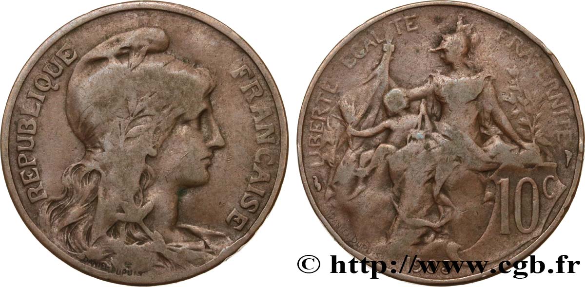 10 centimes Daniel-Dupuis 1905  F.136/14 F15 