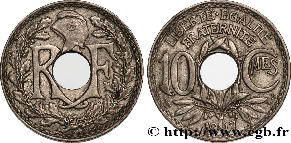 10 centimes Lindauer 1917  F.138/1 XF48 