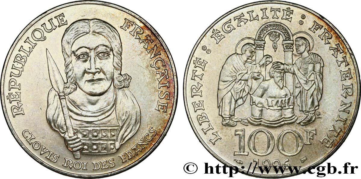100 francs Clovis 1996  F.464/2 MBC+ 