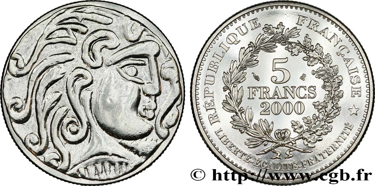 5 francs Statère des Parisii 2000  F.347/1 ST 