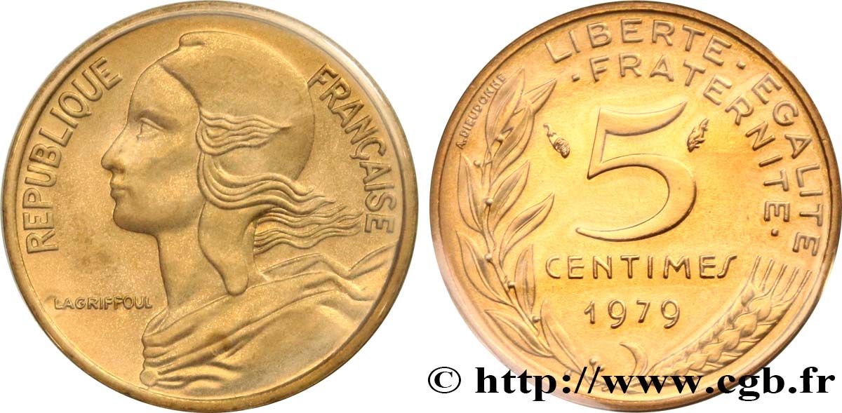 5 centimes Marianne 1979 Pessac F.125/15 MS 