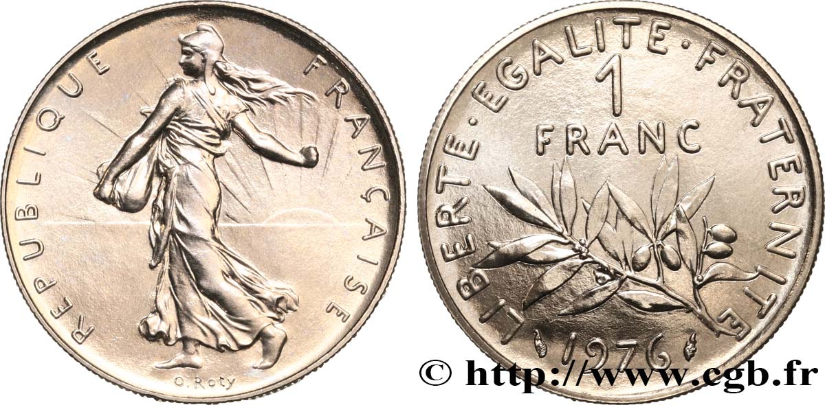 1 franc Semeuse, nickel 1976 Pessac F.226/21 MS 