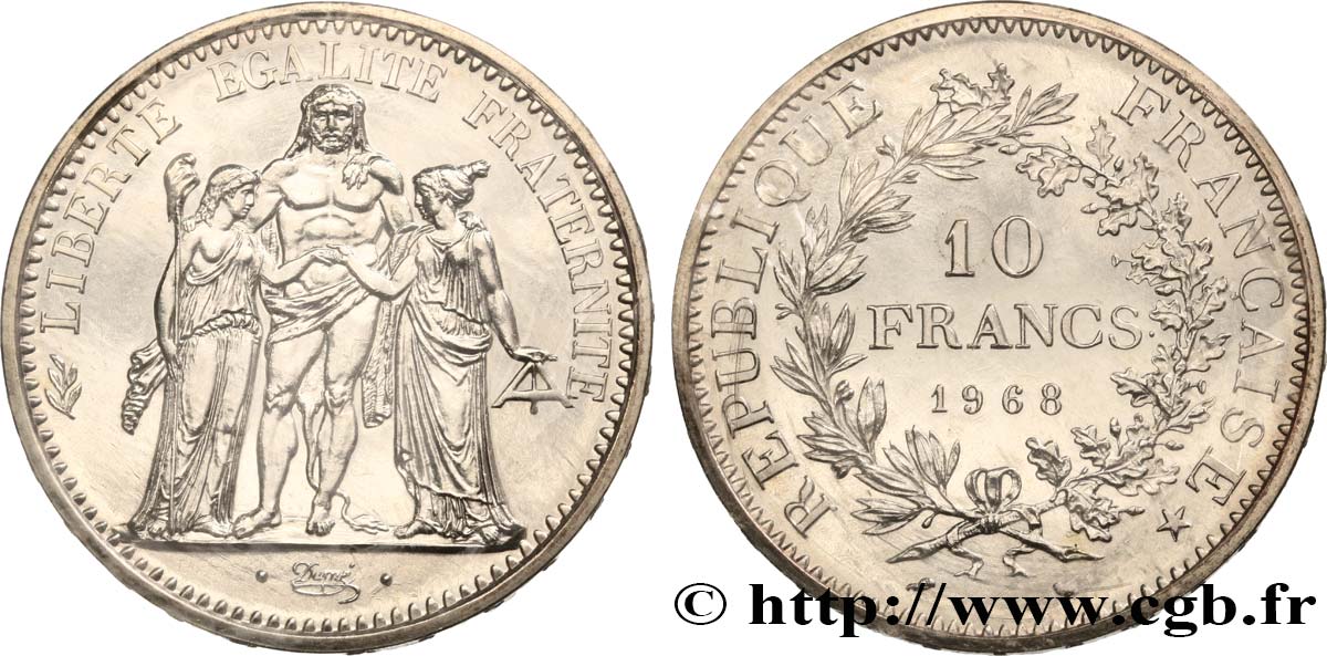 10 francs Hercule 1968  F.364/7 ST 