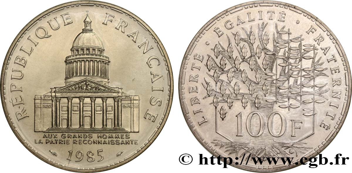 100 francs Panthéon 1985  F.451/5 FDC 
