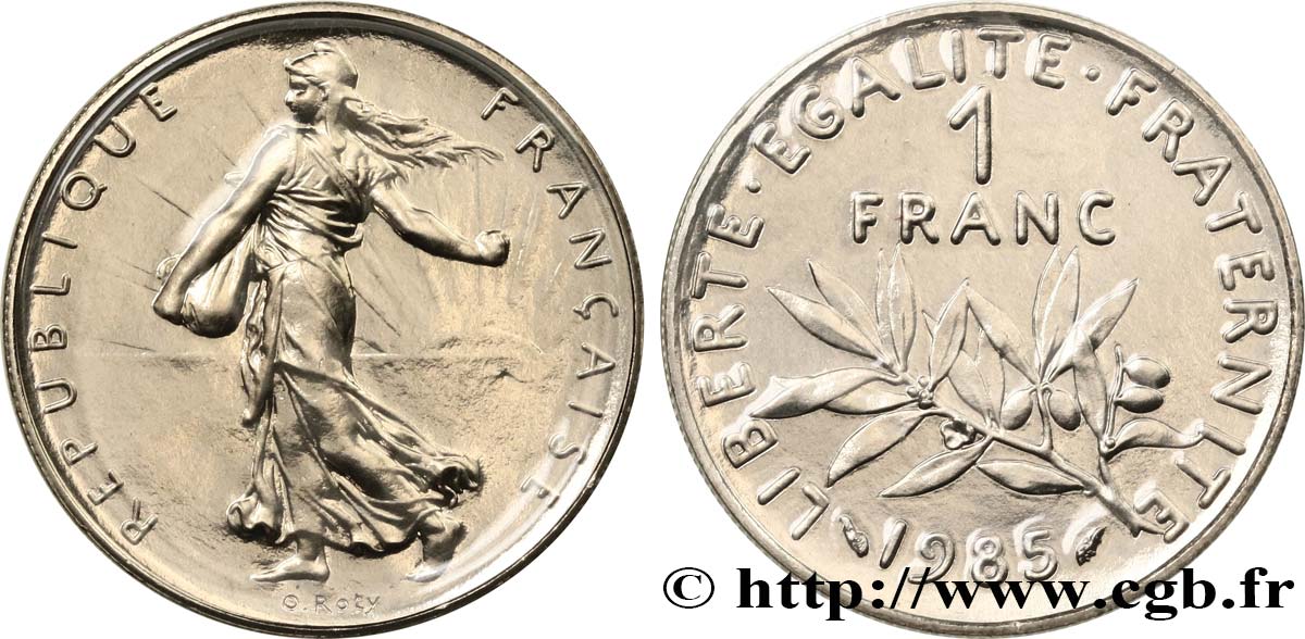 1 franc Semeuse, nickel 1985 Pessac F.226/30 FDC 