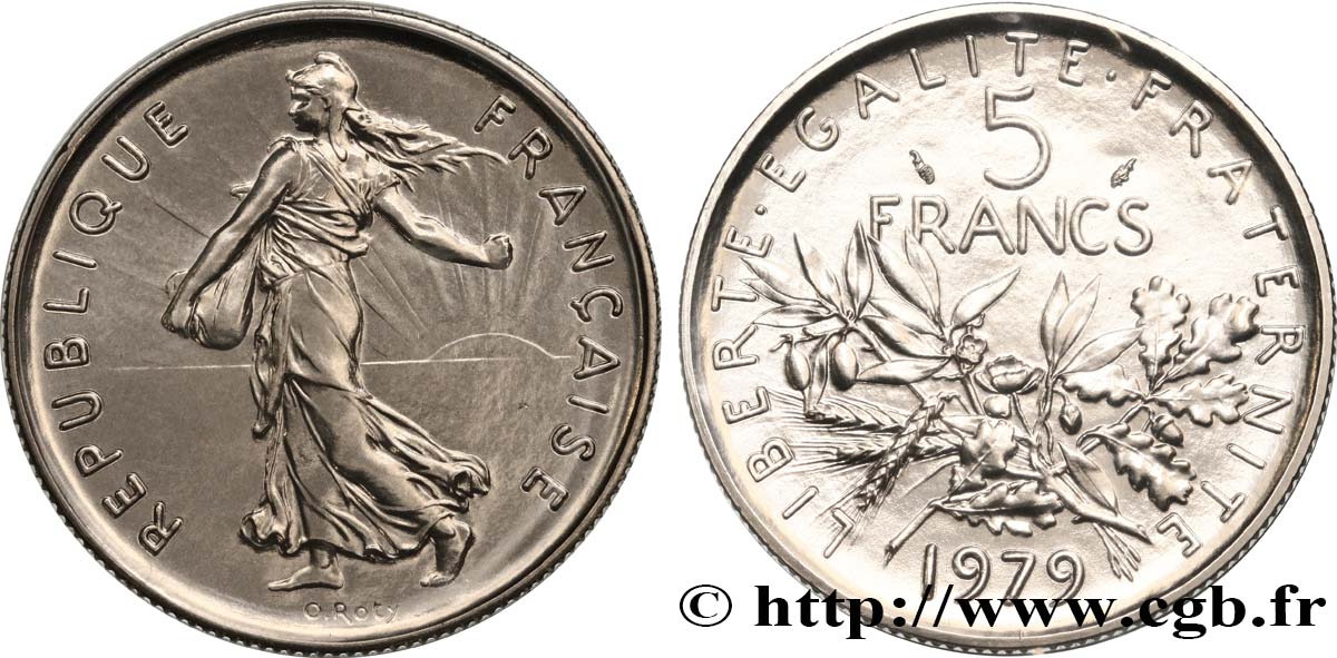 5 francs Semeuse, nickel 1979 Pessac F.341/11 MS 