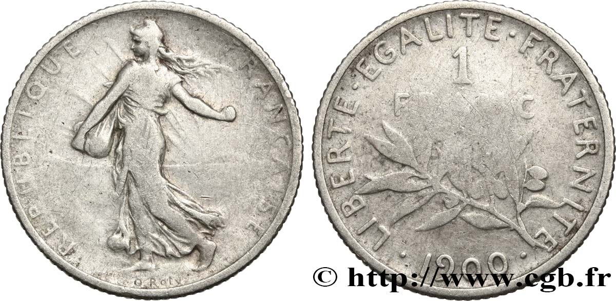 1 franc Semeuse 1900  F.217/4 SGE10 