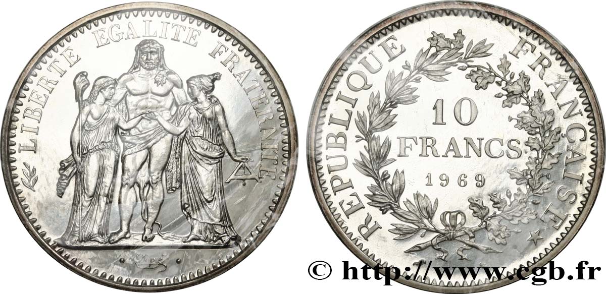 10 francs Hercule 1969  F.364/8 MS 