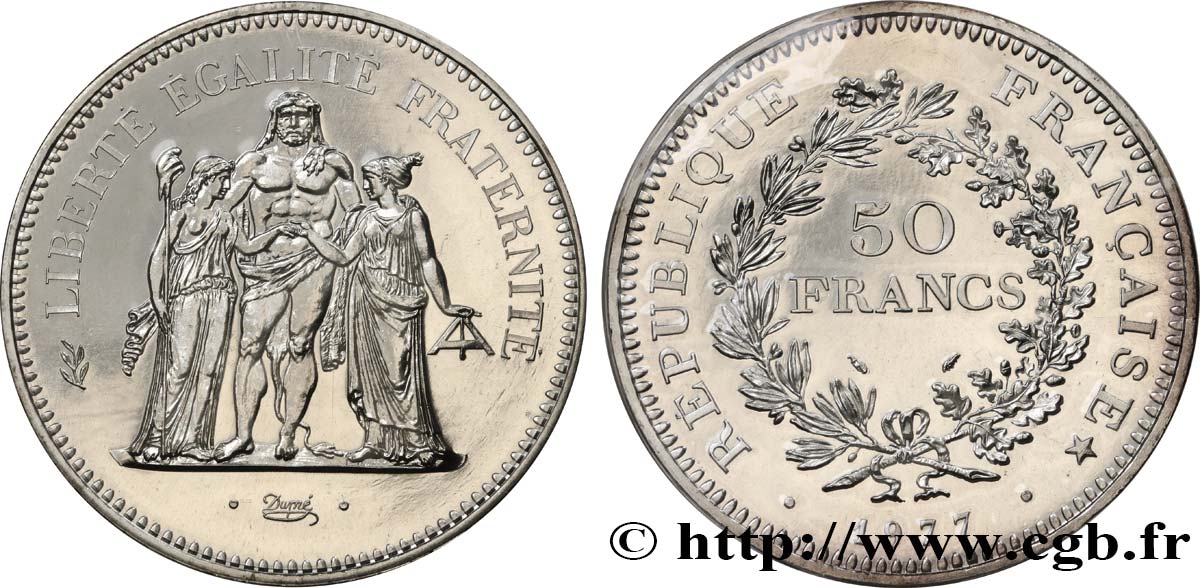 50 francs Hercule 1977  F.427/5 FDC 