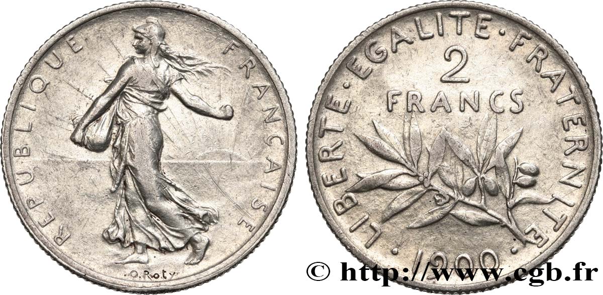 2 francs Semeuse 1900  F.266/4 BB40 