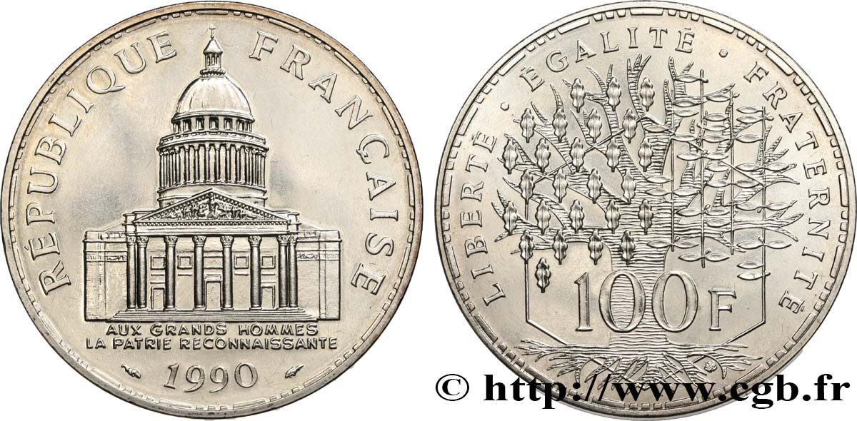 100 francs Panthéon 1990  F.451/10 SPL64 