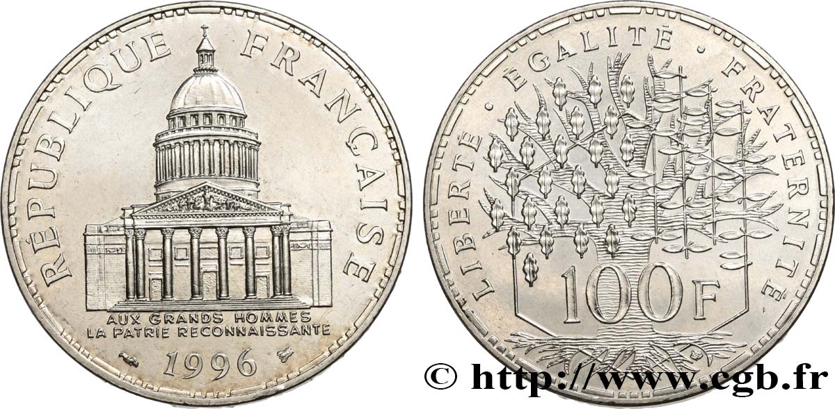 100 francs Panthéon 1996  F.451/18 SUP62 