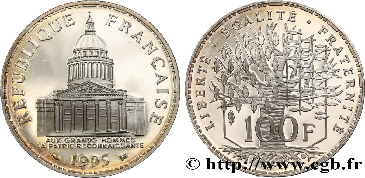 100 francs Panthéon, BE (Belle Épreuve) 1995  F.451/17 SC 