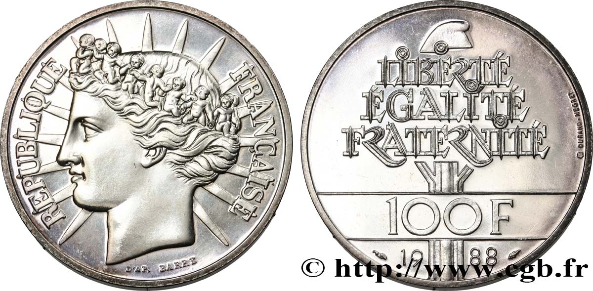 100 francs Fraternité 1988  F.456/2 MS64 