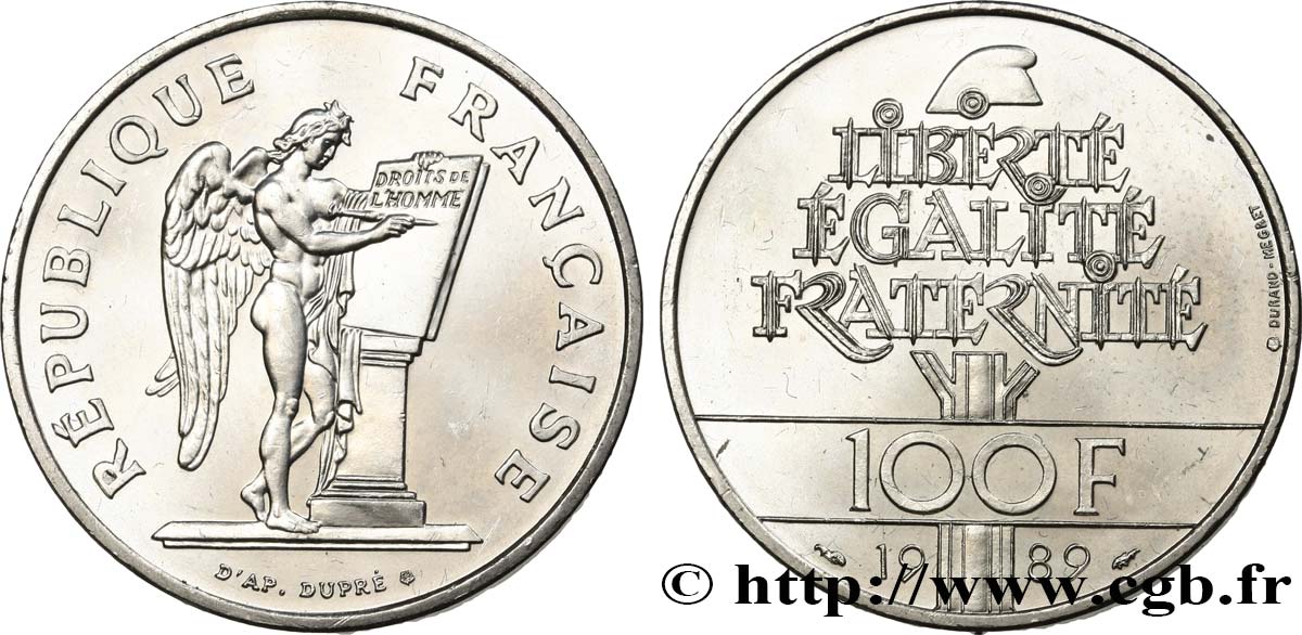 100 francs Droits de l’Homme 1989  F.457/2 MS62 