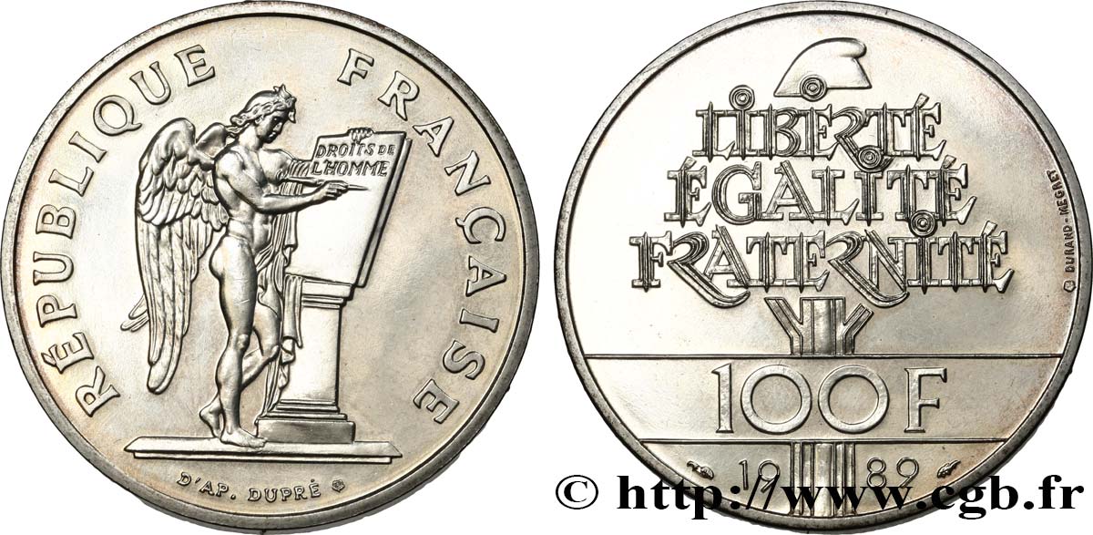100 francs Droits de l’Homme 1989  F.457/2 VZ62 