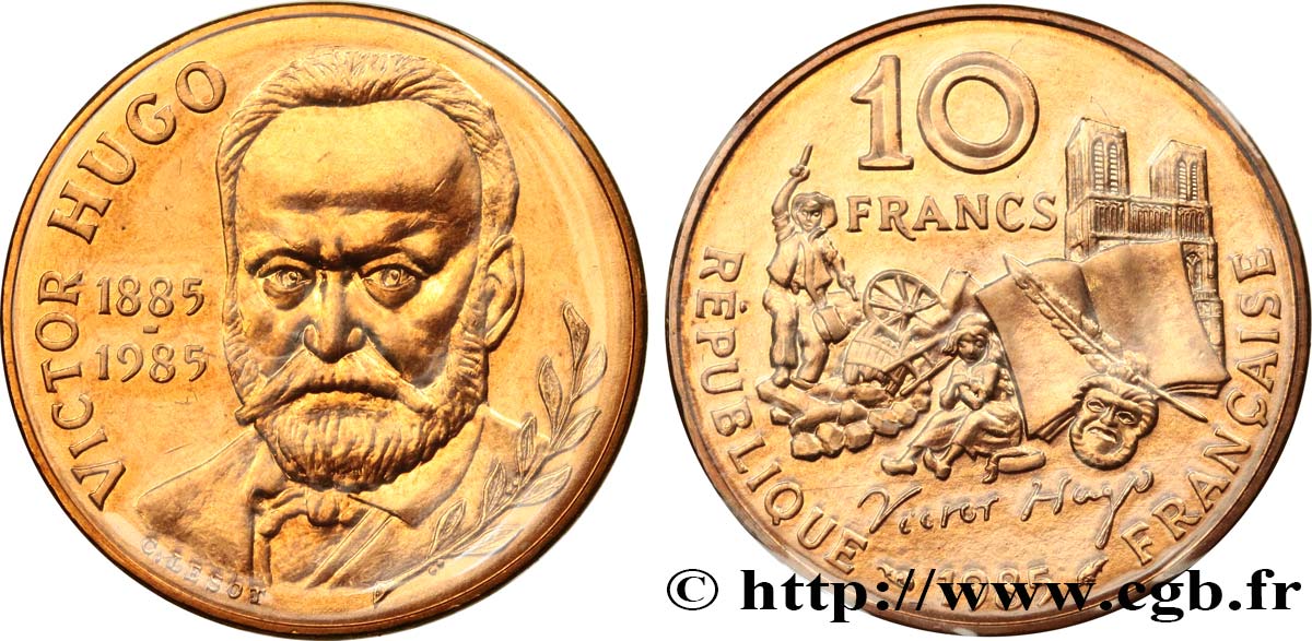 10 francs Victor Hugo 1985 Pessac F.370/2 MS 