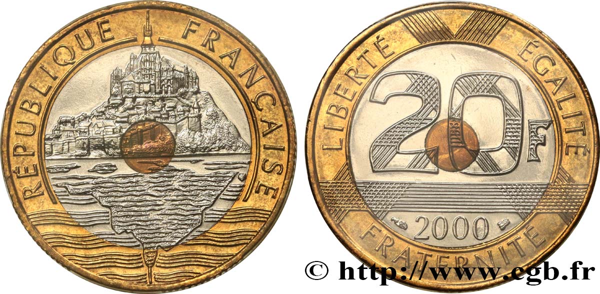 20 francs Mont Saint-Michel 2000 Pessac F.403/16 ST 