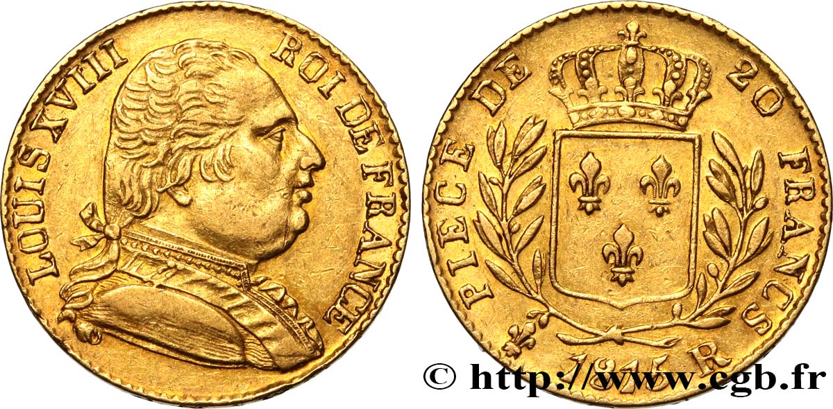 20 francs or Londres 1815 Londres F.518/1 MBC48 