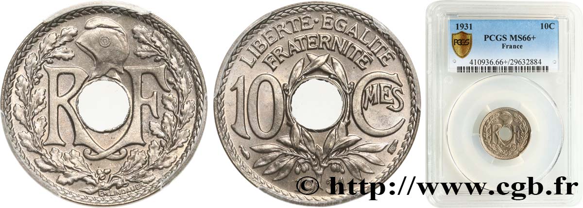 10 centimes Lindauer 1931  F.138/18 MS66 PCGS