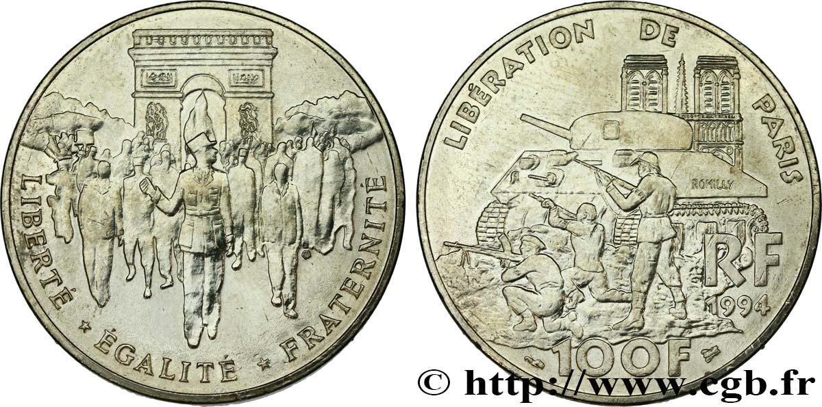 100 francs Libération de Paris 1994  F.462/2 TTB 