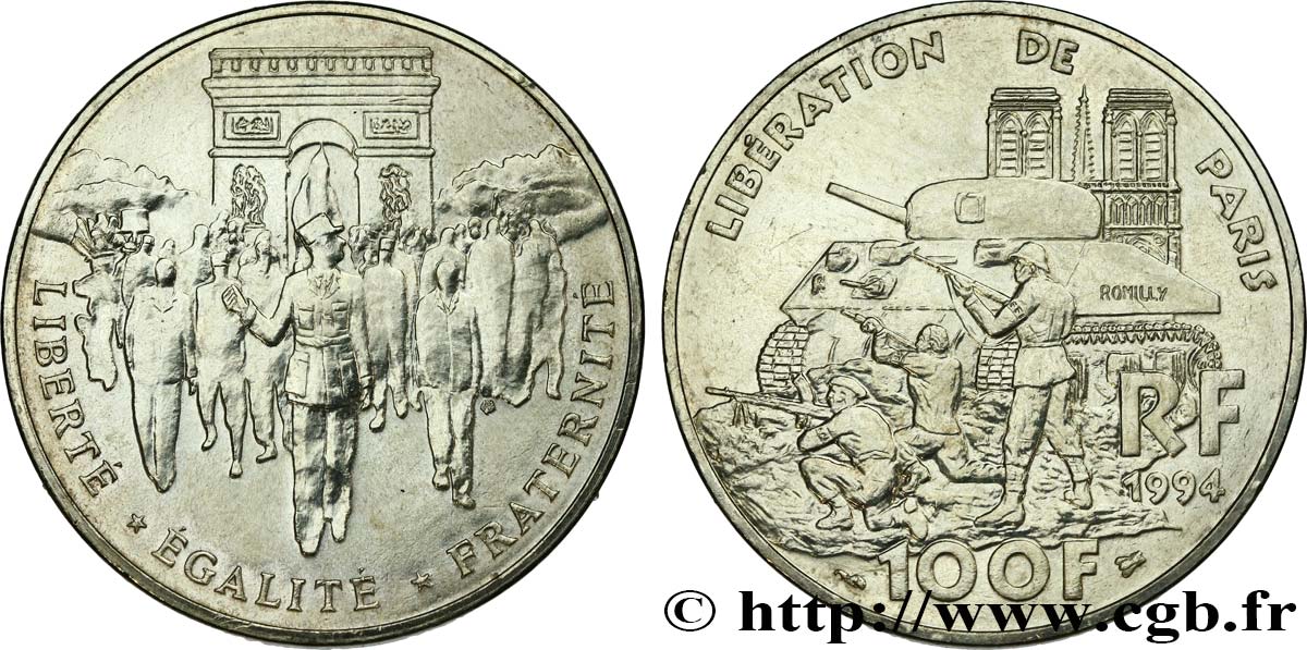 100 francs Libération de Paris 1994  F.462/2 XF 