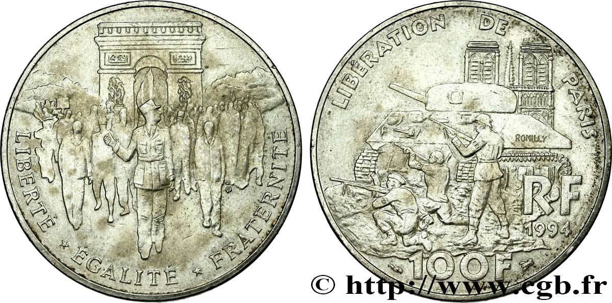 100 francs Libération de Paris 1994  F.462/2 XF 