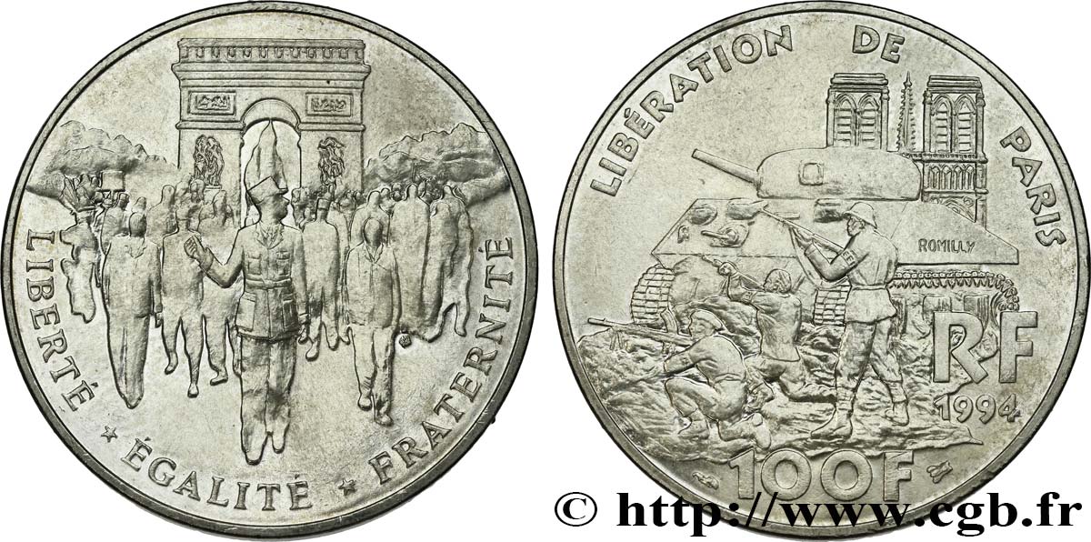 100 francs Libération de Paris 1994  F.462/2 XF 