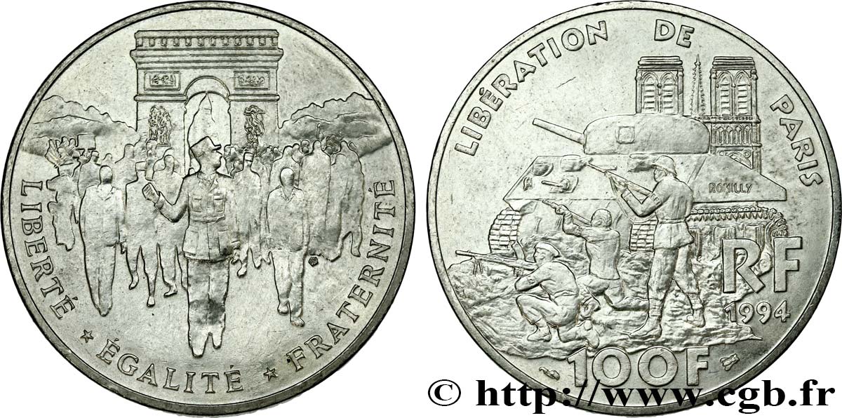 100 francs Libération de Paris 1994  F.462/2 MBC 