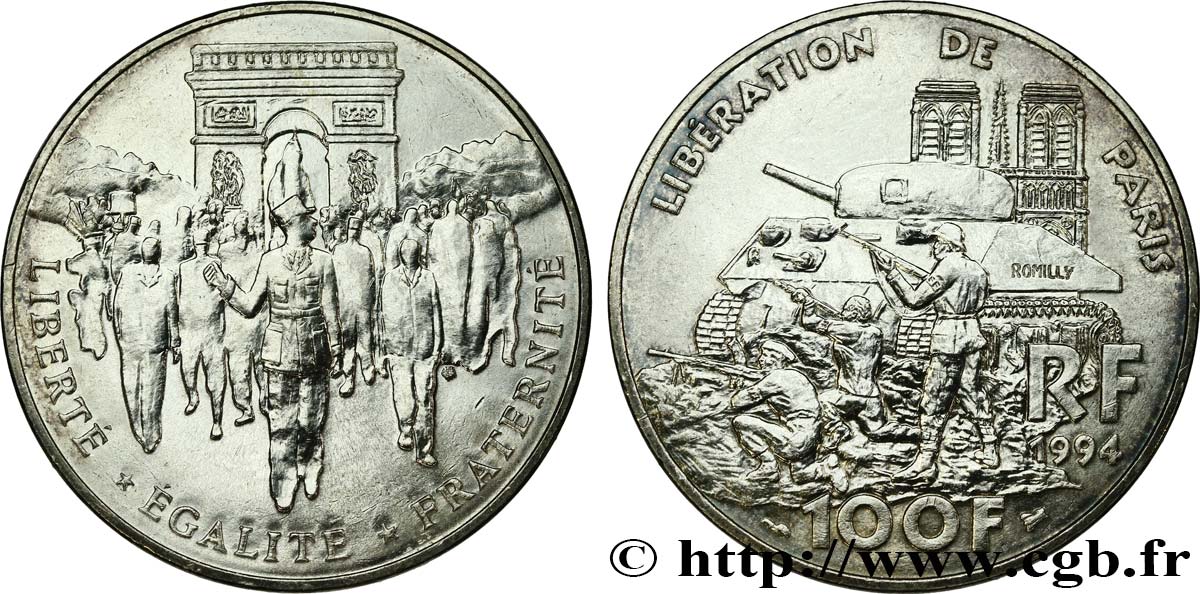 100 francs Libération de Paris 1994  F.462/2 AU 