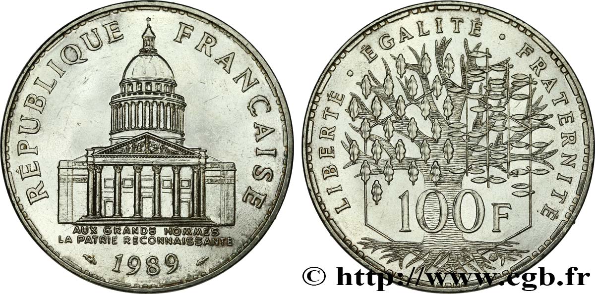 100 francs Panthéon 1989  F.451/9 XF 