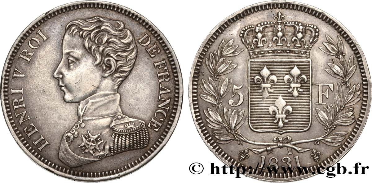 5 Francs 1831  VG.2690  MBC53 