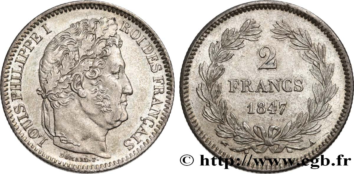2 francs Louis-Philippe 1847 Paris F.260/112 EBC62 