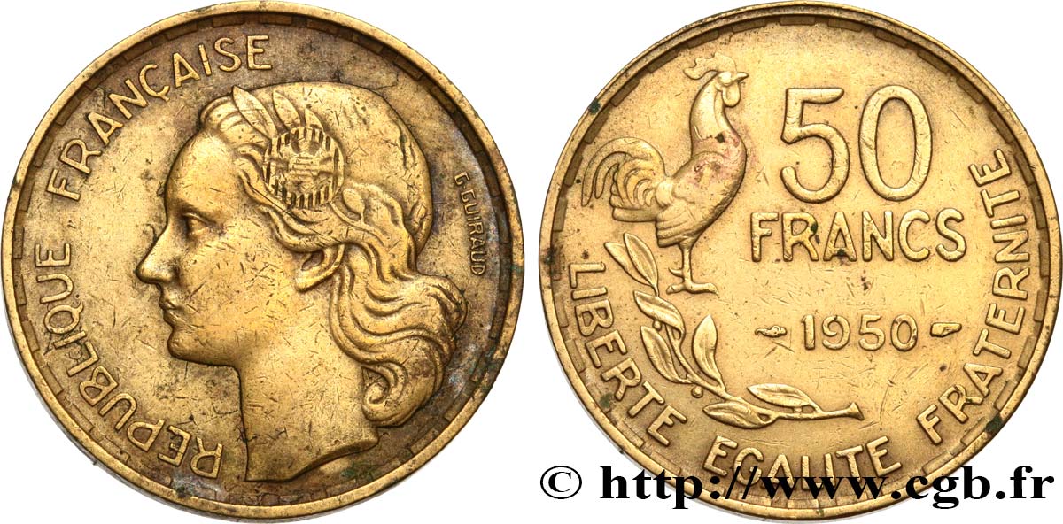 50 francs Guiraud 1950  F.425/3 TB35 