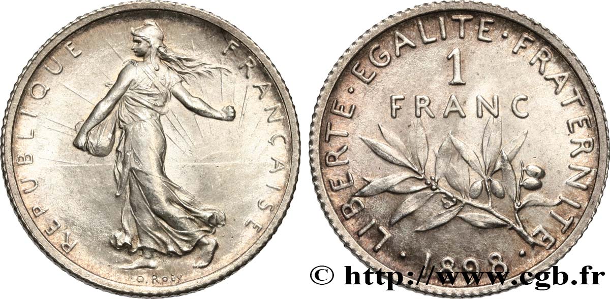 1 franc Semeuse 1898 Paris F.217/1 SPL63 