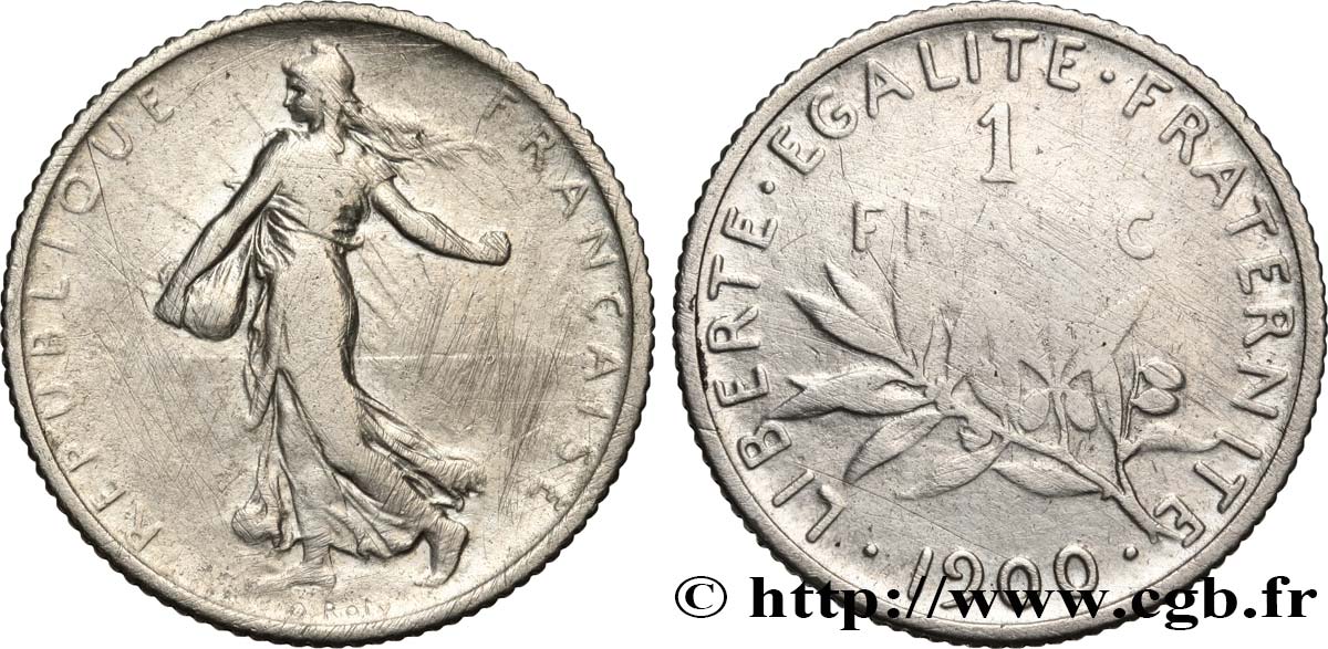 1 franc Semeuse 1900  F.217/4 B+ 