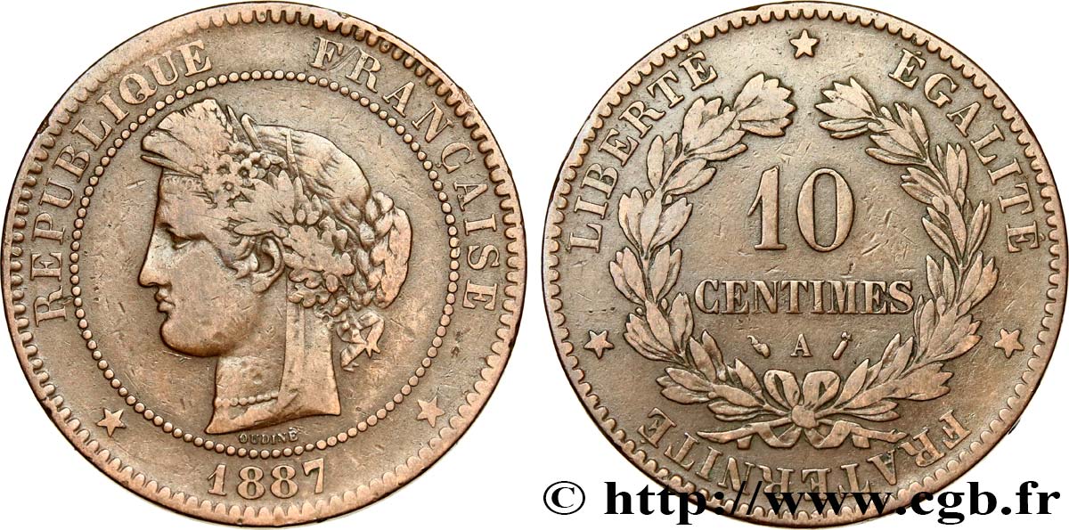 10 centimes Cérès 1881 Paris F.135/25 B12 