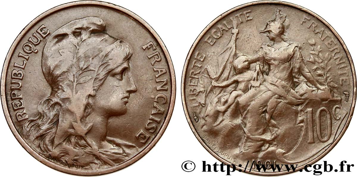 10 centimes Daniel-Dupuis 1901  F.136/10 BC20 