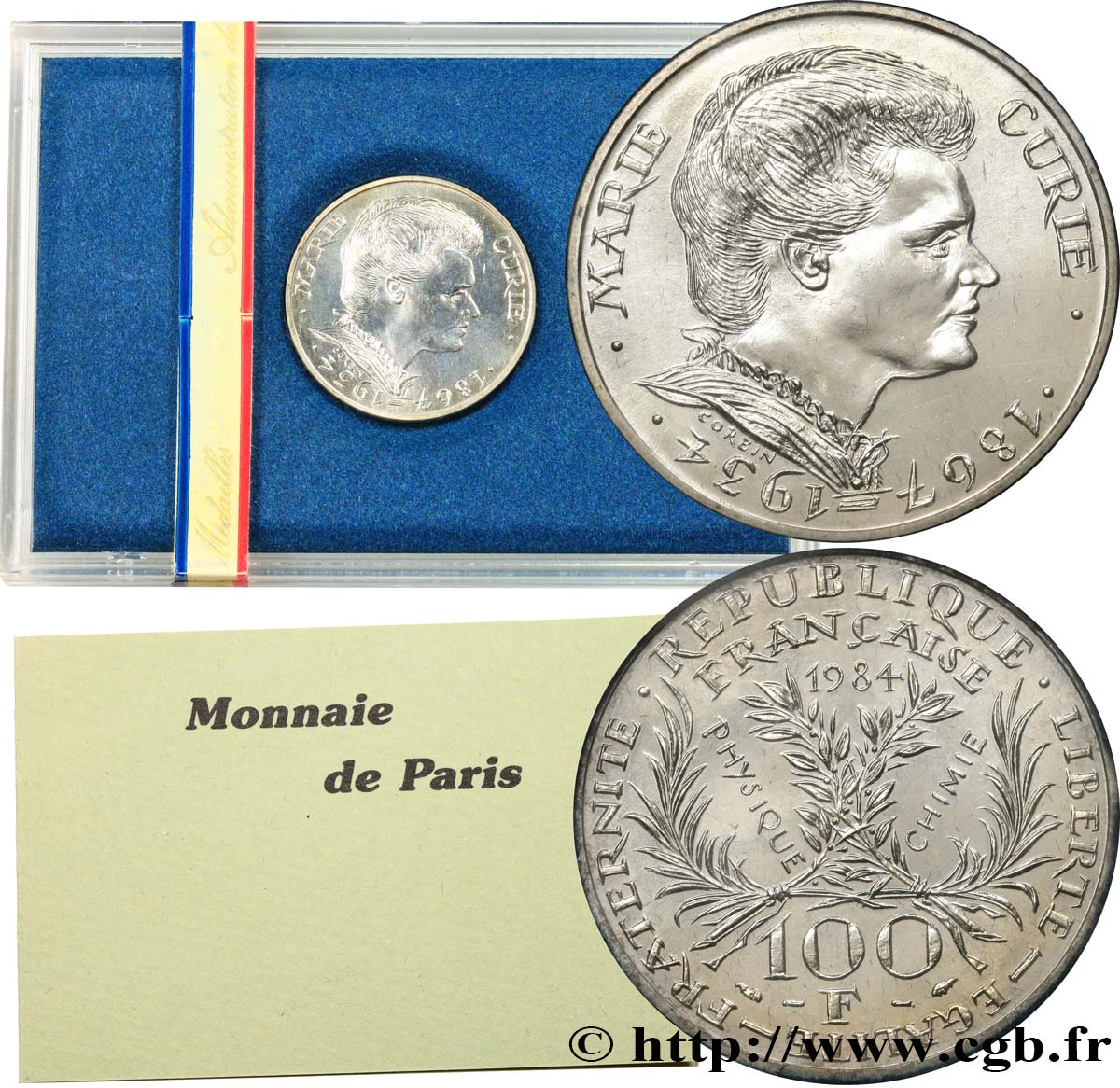 Brillant Universel 100 francs - Marie Curie  1984  F.1600 3 MS 