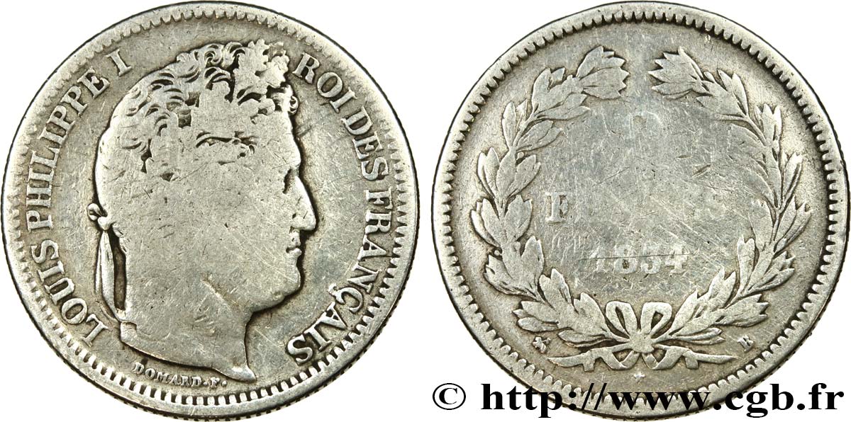 2 francs Louis-Philippe 1834 Rouen F.260/30 B6 