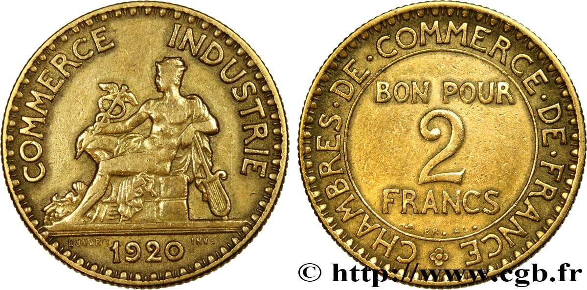 2 francs Chambres de Commerce 1920  F.267/2 TB25 