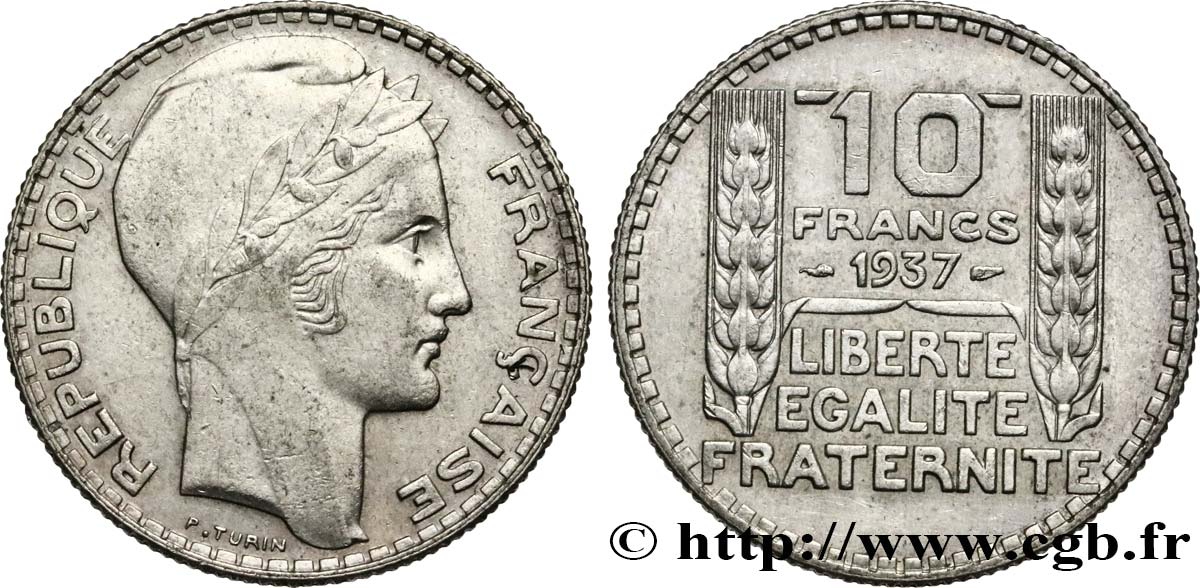 10 francs Turin 1937  F.360/8 BB 