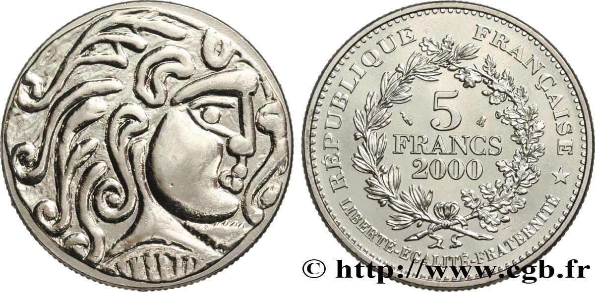 5 francs Statère des Parisii 2000  F.347/1 ST 