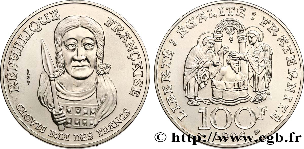 Essai de 100 francs Clovis 1996  F.464/1 FDC 